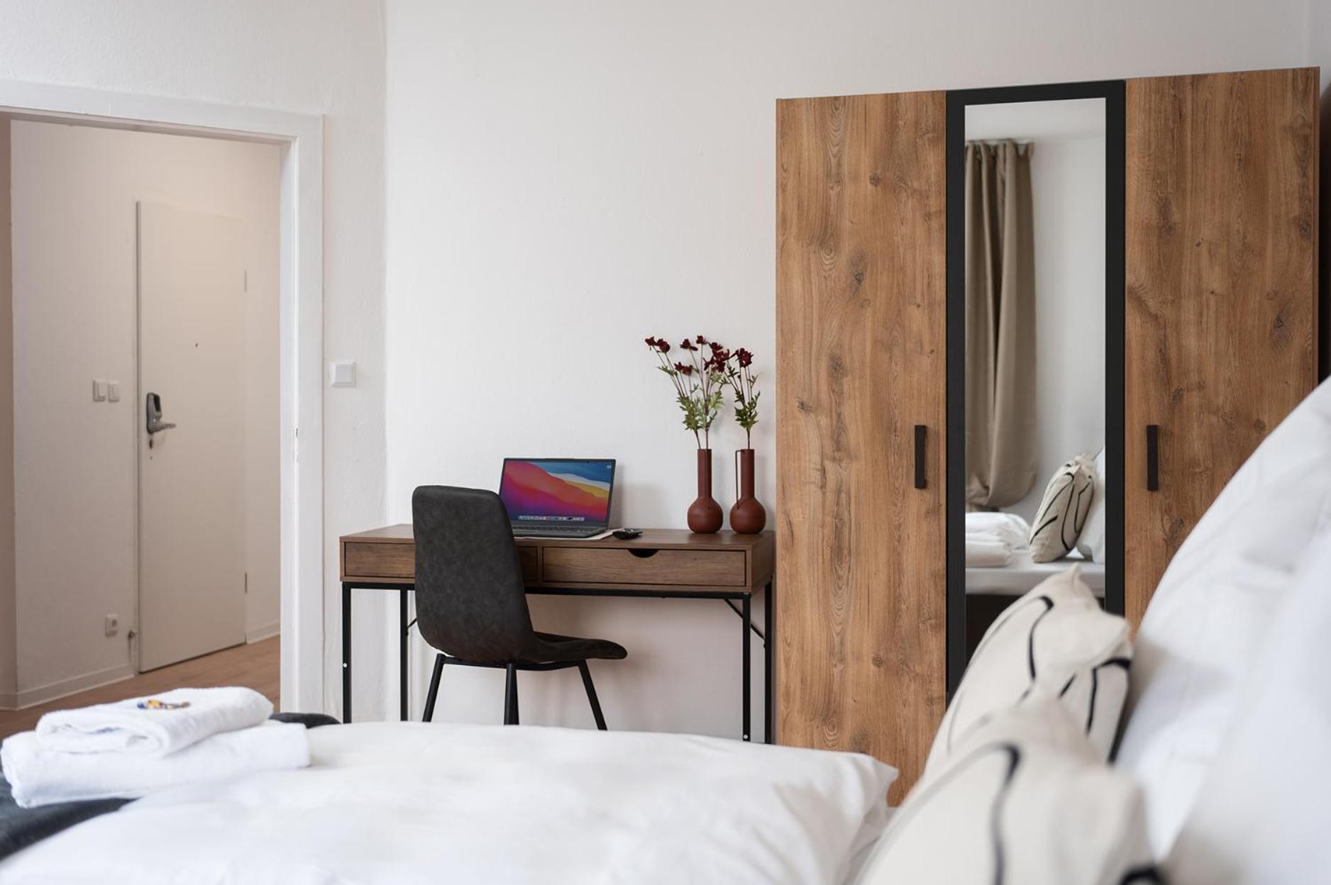 1-4 Gaeste Wohnung W-Lan, Netflix, Amazon, Parken, Arbeitsplatz, 24H Check In ,Vollausgestattet Kueche, Handtuecher Seife U,V,M Fuer Geschaeftsreisende, Paare, Familien , Datteln Zewnętrze zdjęcie